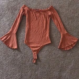 Off shoulder body suit